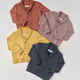 Pehr-French Terry Shawl Cardigan-Plum-3