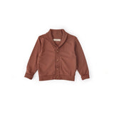 Pehr-French Terry Shawl Cardigan-Clay-1