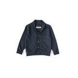 Pehr-French Terry Shawl Cardigan-Ink Blue-1