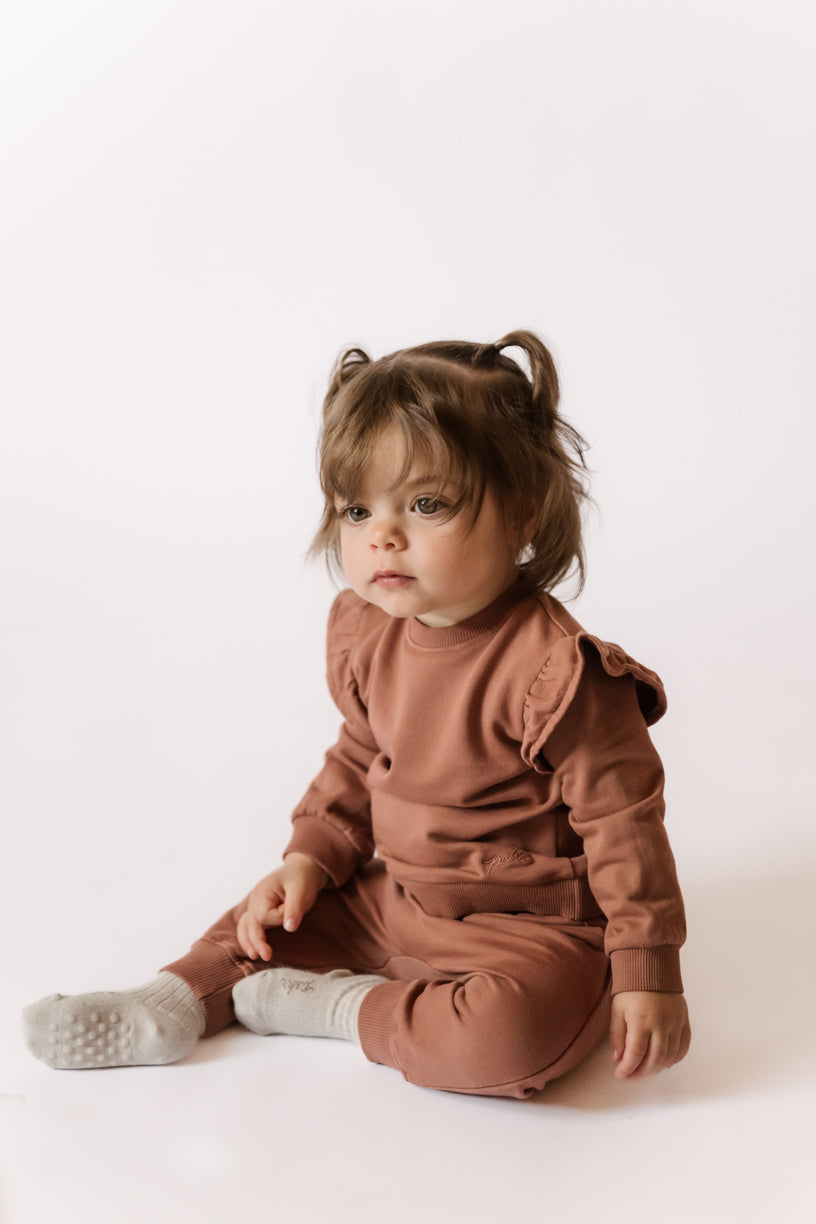 French Terry Matching Set-Clay