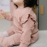 French Terry Matching Set-Soft Peony