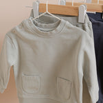 French Terry Matching Set-Soft Sea
