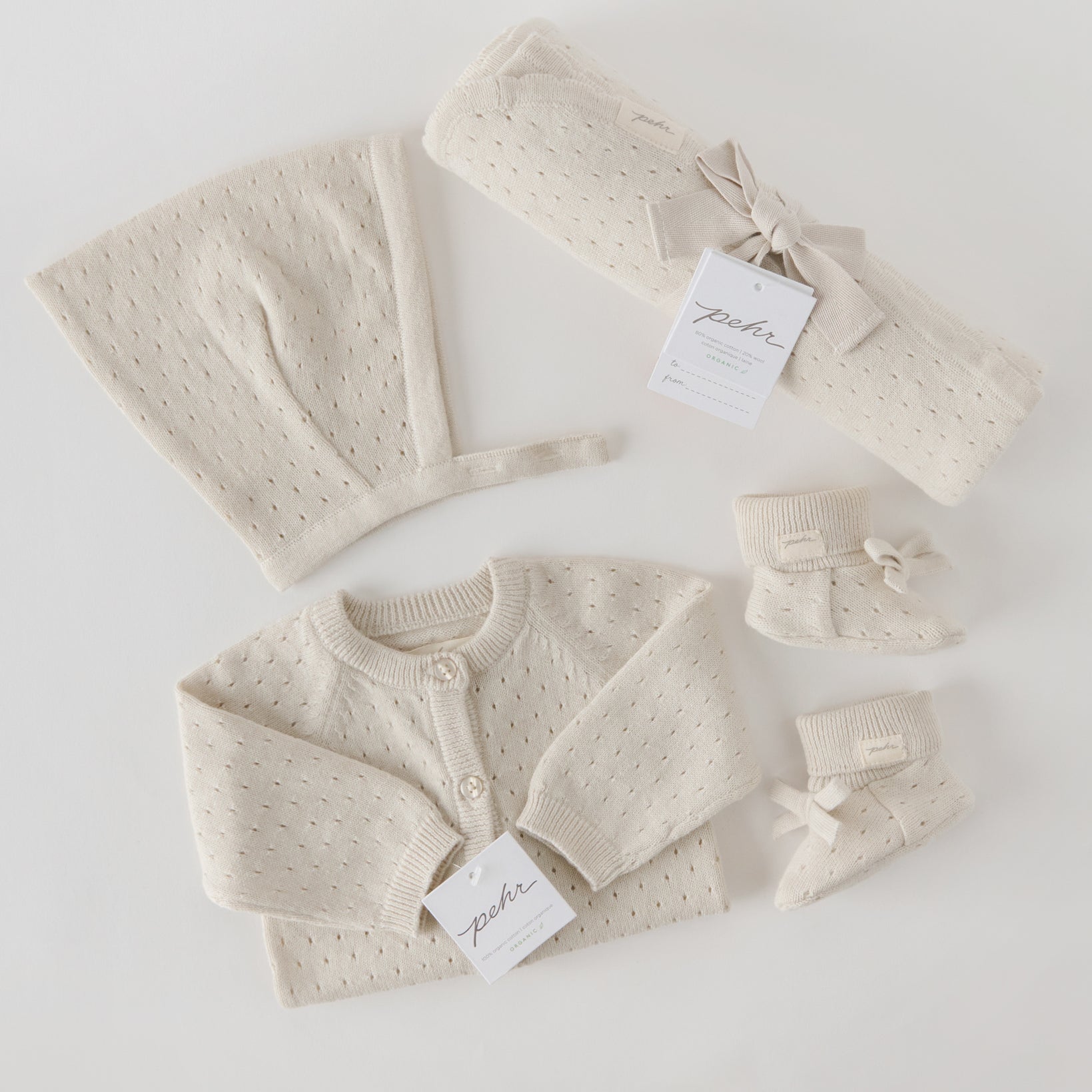 Pehr-Dotty Knit Gift Set-Natural-Baby-3