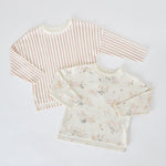 Pehr-Dropped Shoulder Long Sleeve Toddler Top-Flower Patch-6