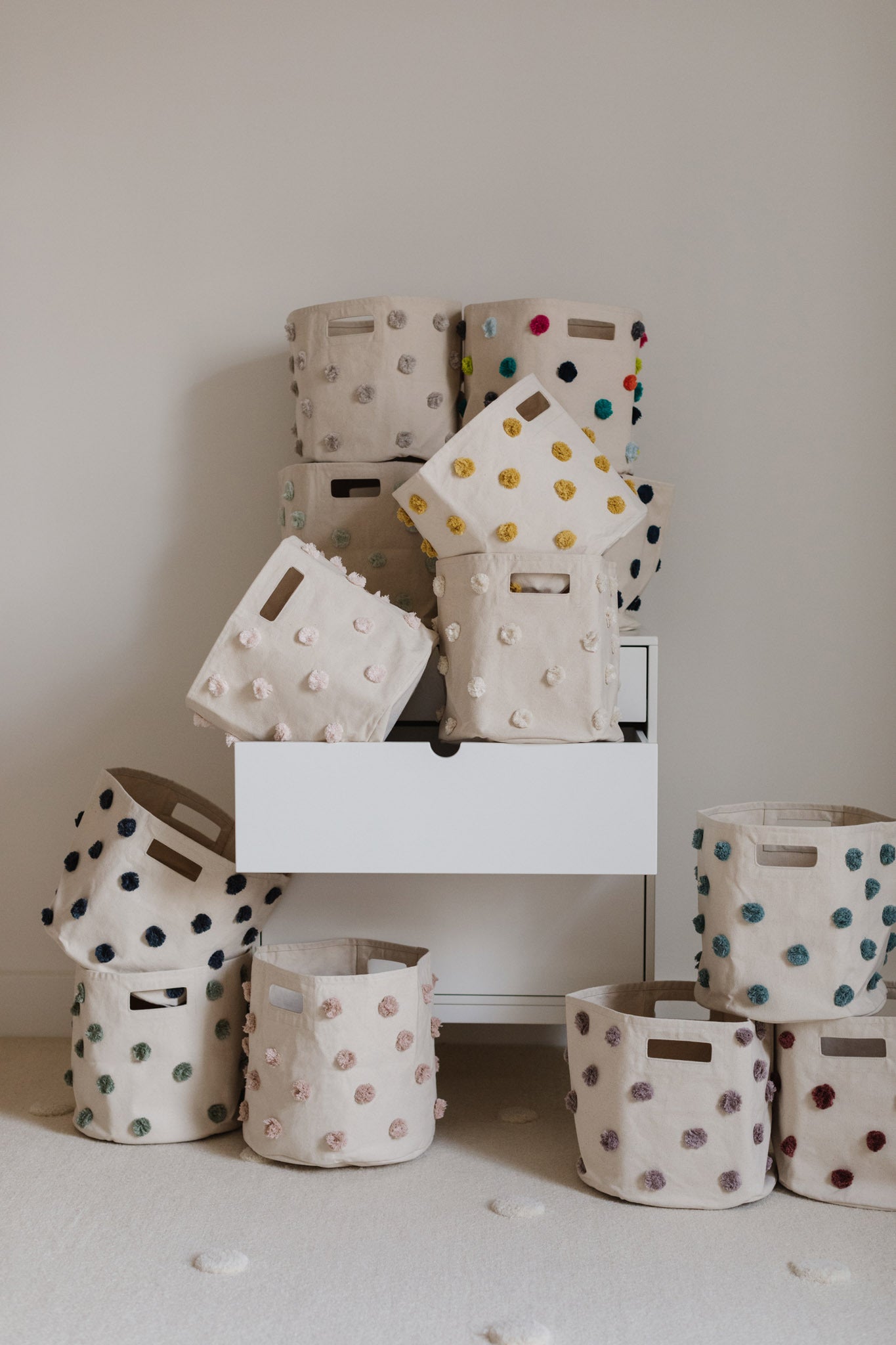 Pom Pom Storage Set - Blush