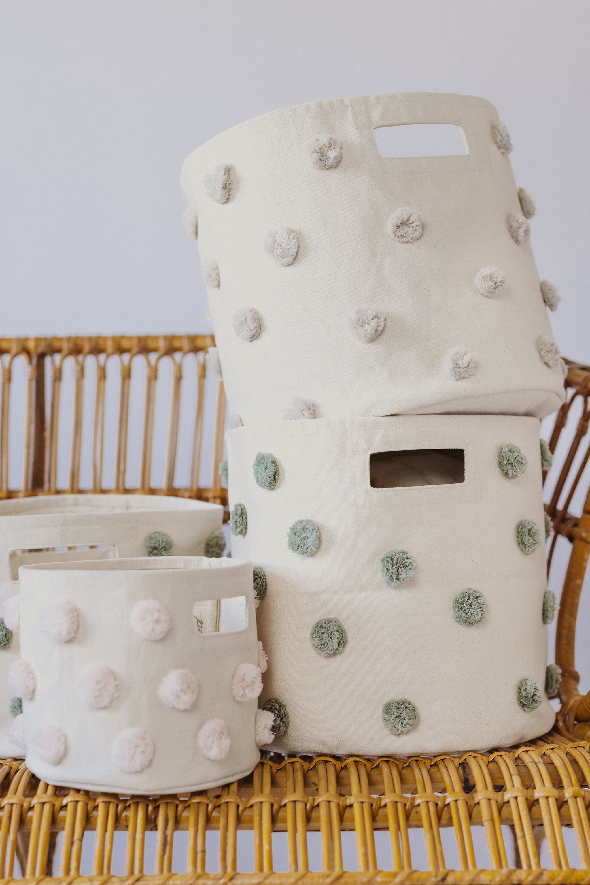 Pom Pom Storage Set - Grey