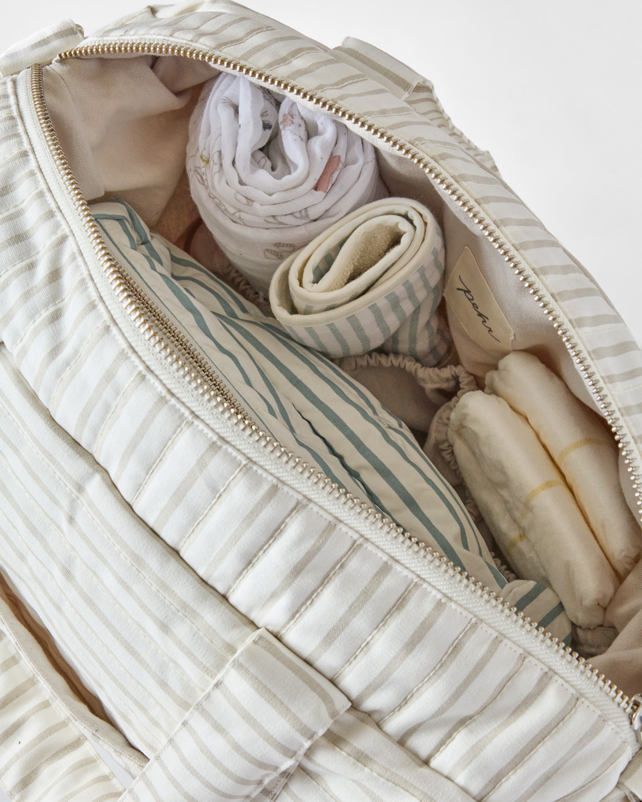 Weekender Bag - Stripes Away Pebble Grey