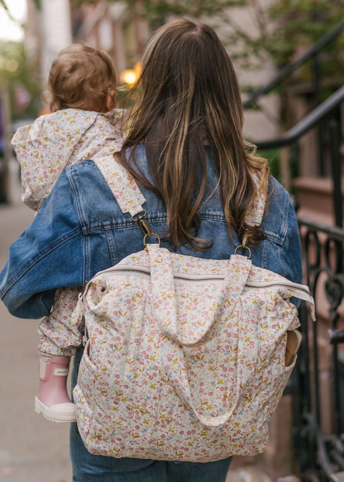 Convertible Diaper Bag - Floret