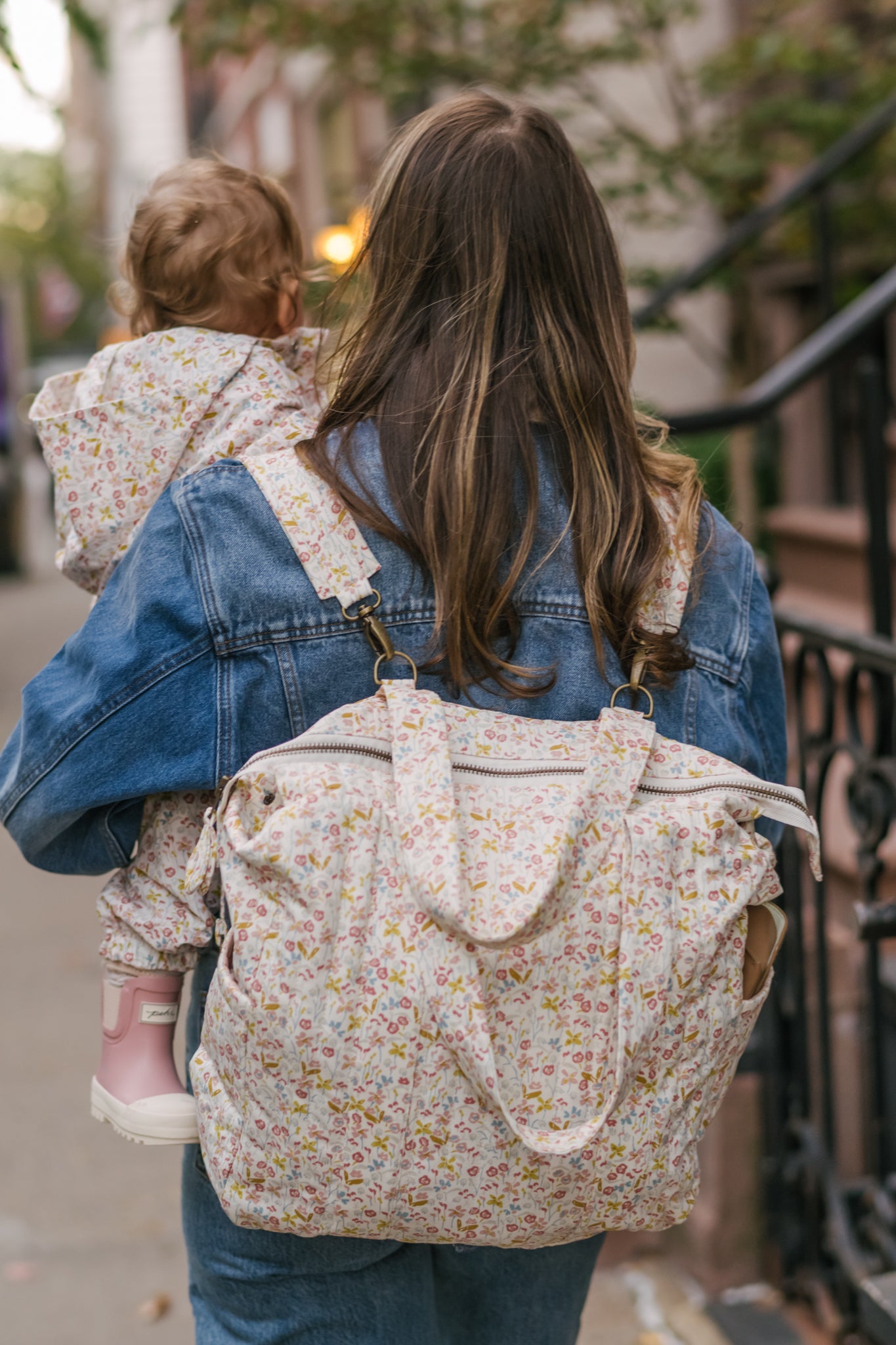 Convertible Diaper Bag - Floret