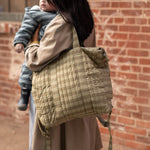 Pehr-Convertible Diaper Bag-Moss Stripe-4