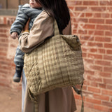 Pehr-Convertible Diaper Bag-Moss Stripe-4