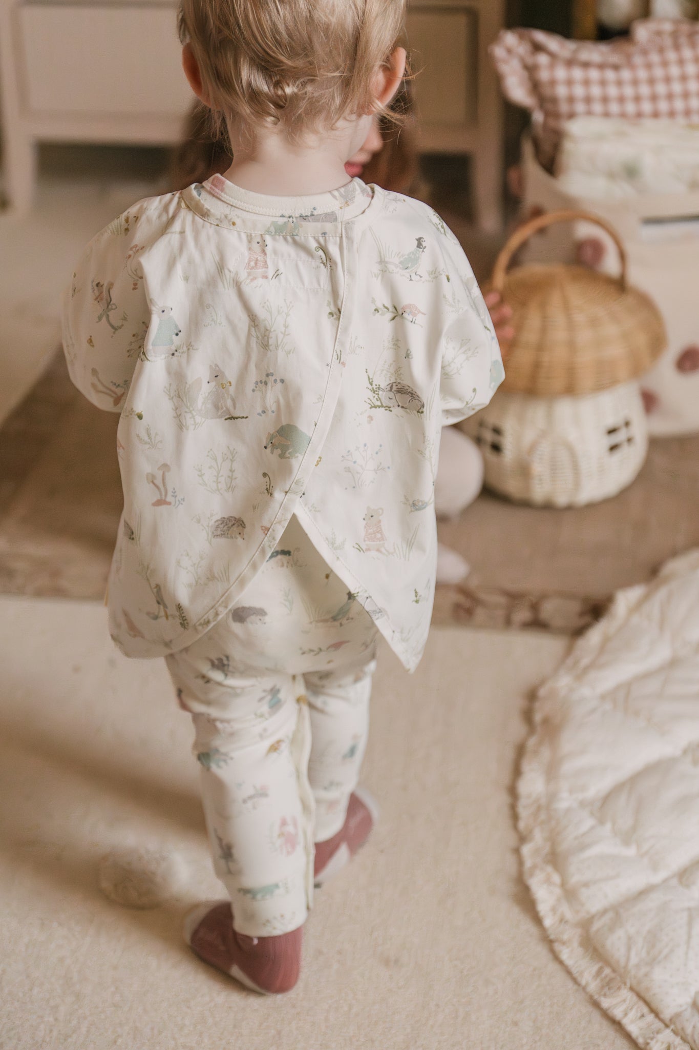 Water Repellent Baby Smock - Forest Fable