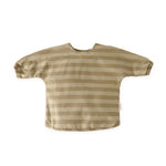 Water-Repellent Baby Smock - Moss Stripe