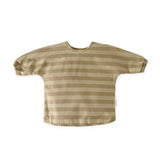 Water-Repellent Baby Smock - Moss Stripe