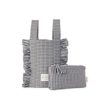 Pehr-Bucket Stroller Organizer Set-Gingham Indigo-1