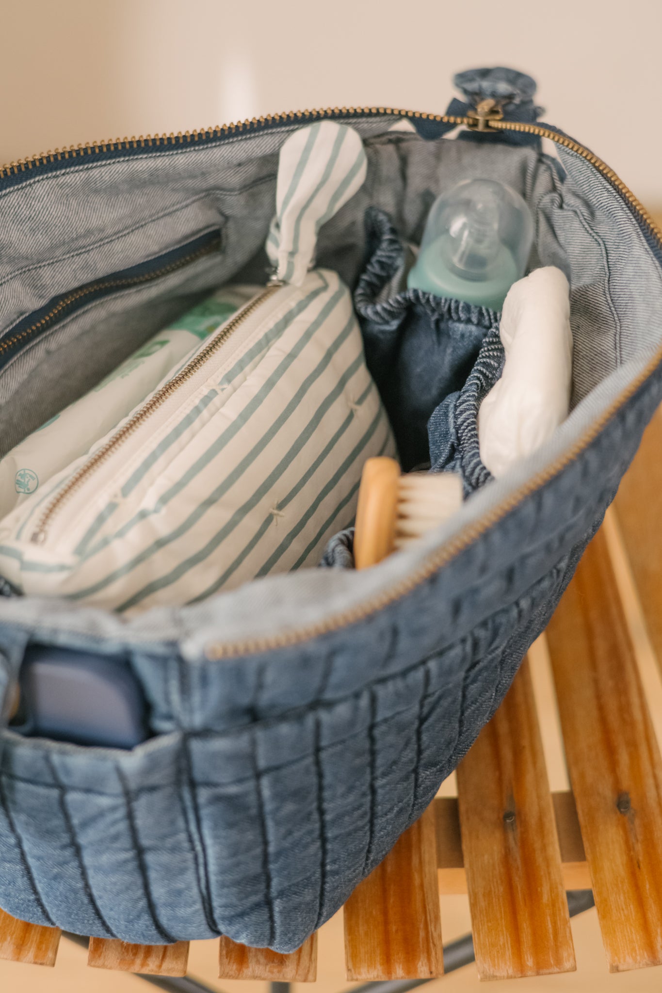 Pehr-Denim Stroller Bag-Vintage Wash-10
