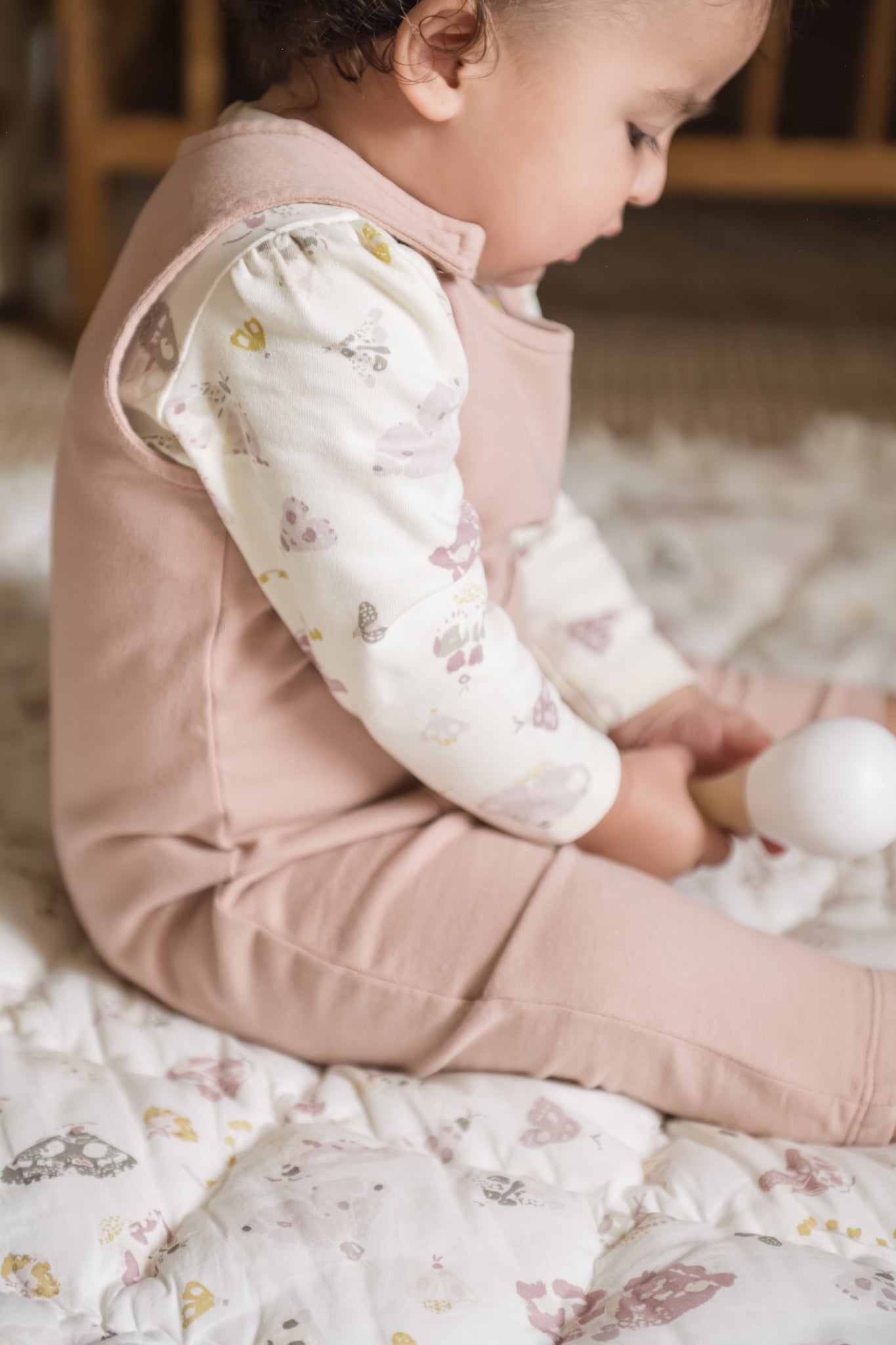 Pehr-French Terry Overalls- Soft Peony-3