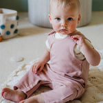 Pehr-French Terry Overalls- Soft Peony-4