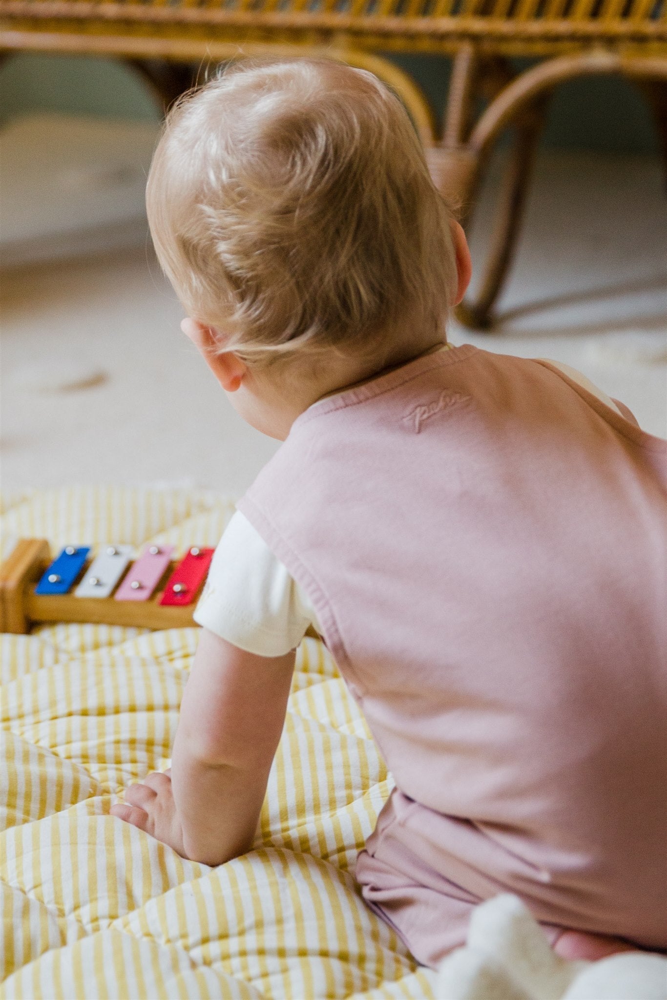 Pehr-French Terry Overalls- Soft Peony-6