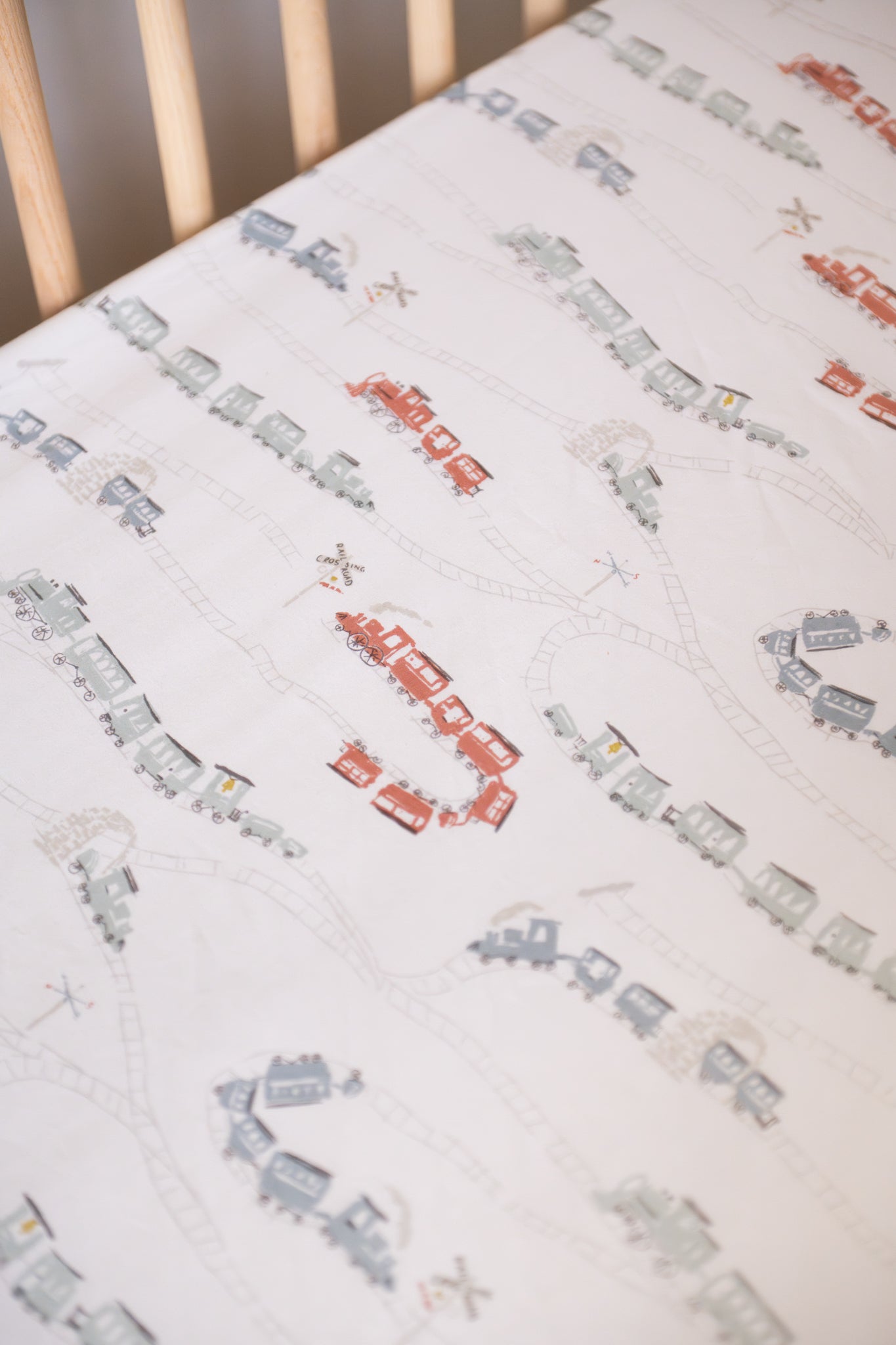 Pehr-Crib Sheet - Locomotive-4