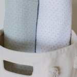 Pehr-Pin Dot Swaddle- Pin Dot Sea-2