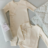 Pehr-Pin Dot Swaddle- Pin Dot Sea-3