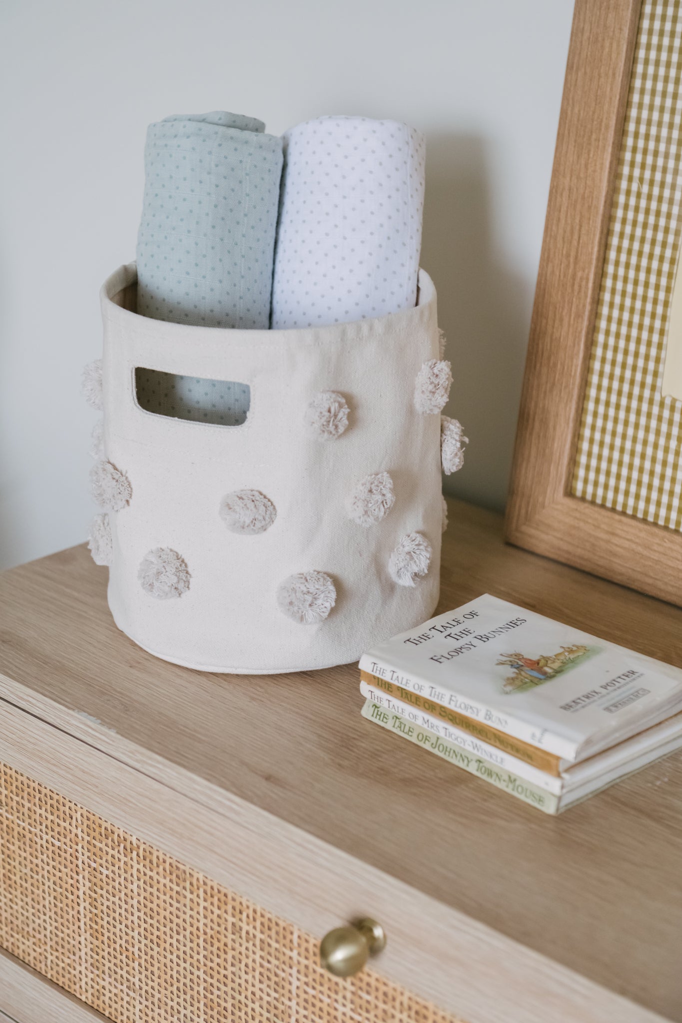 Pehr-Pin Dot Swaddle- Pin Dot Sea-4