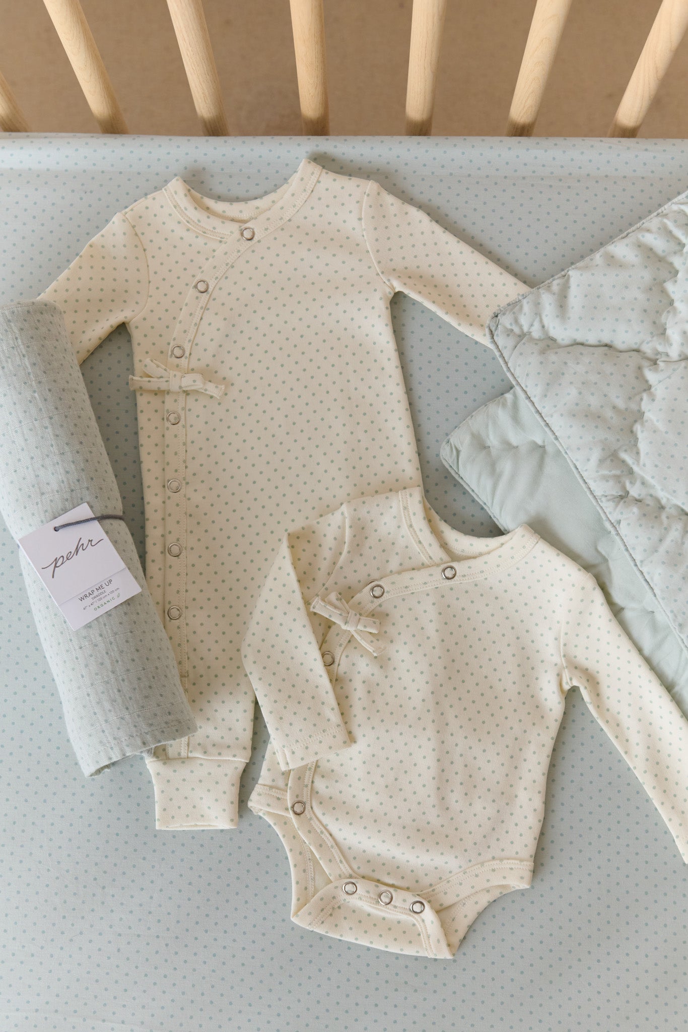 Pehr-Pin Dot Crib Sheet- Pin Dot Sea-6