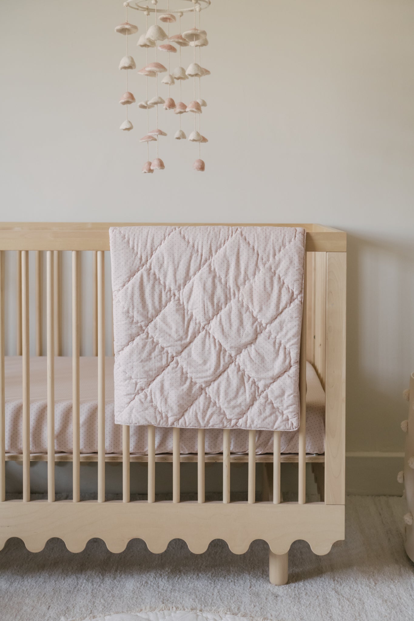 Pehr-Pin Dot Crib Sheet- Pin Dot Peony-4