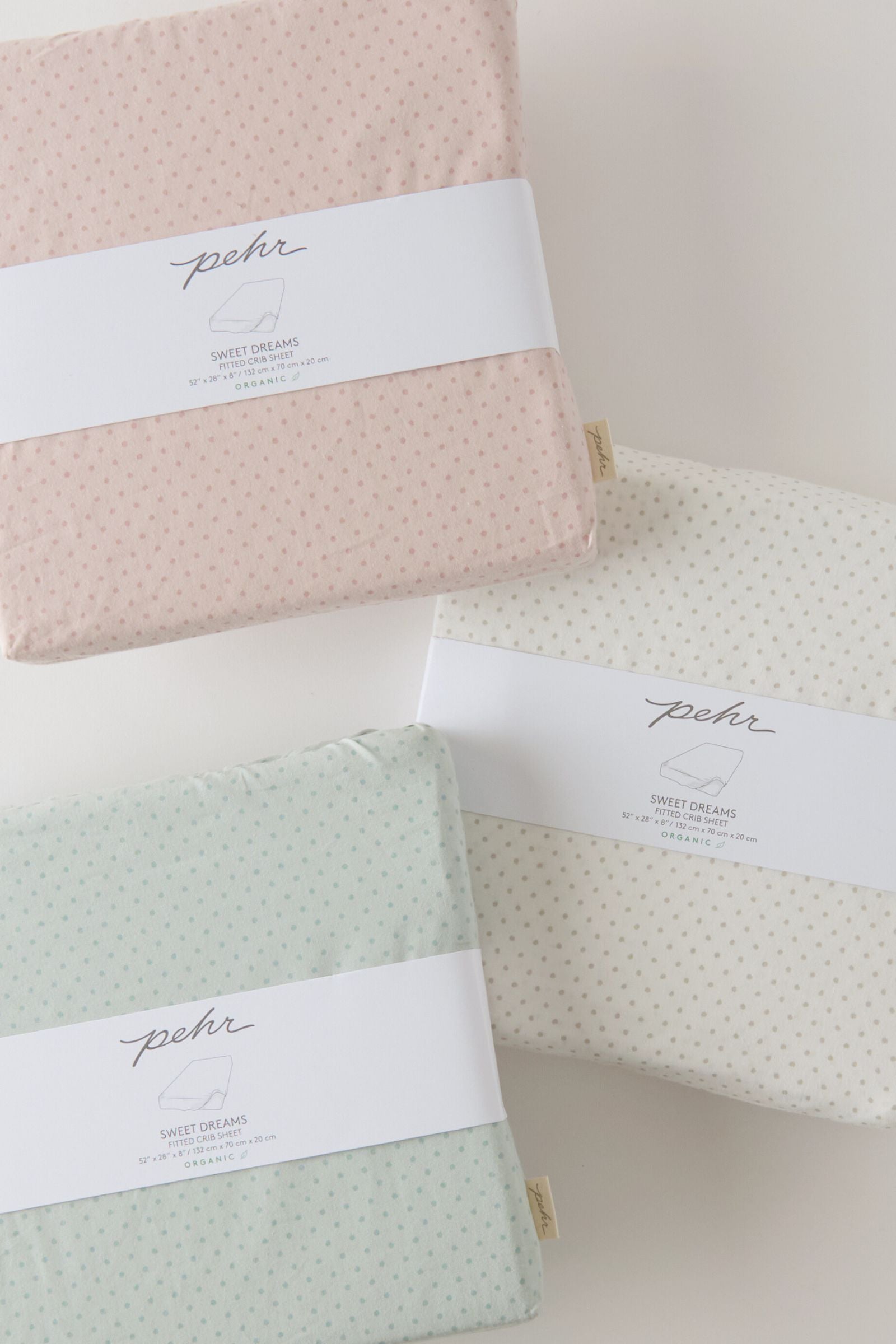Pehr-Pin Dot Crib Sheet- Pin Dot Peony-6