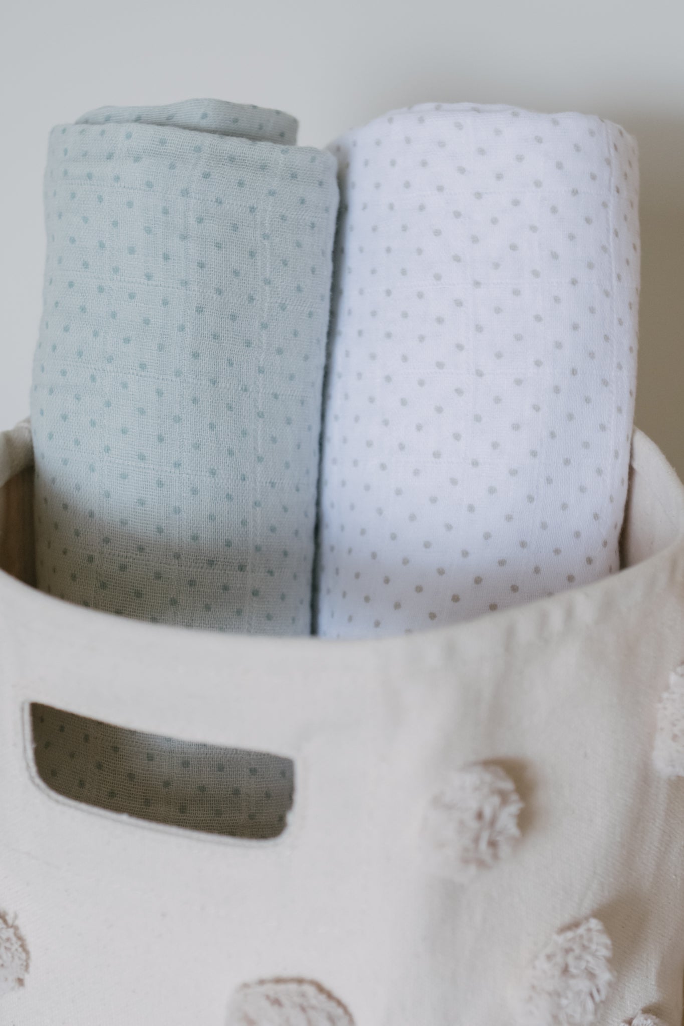 Pehr-Pin Dot Swaddle- Pin Dot Pebble-2