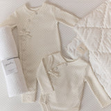 Pehr-Pin Dot Swaddle- Pin Dot Pebble-3