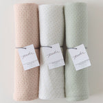 Pehr-Pin Dot Swaddle- Pin Dot Pebble-5
