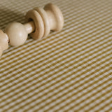 Pehr-Gingham Crib Sheet-Dijon-2