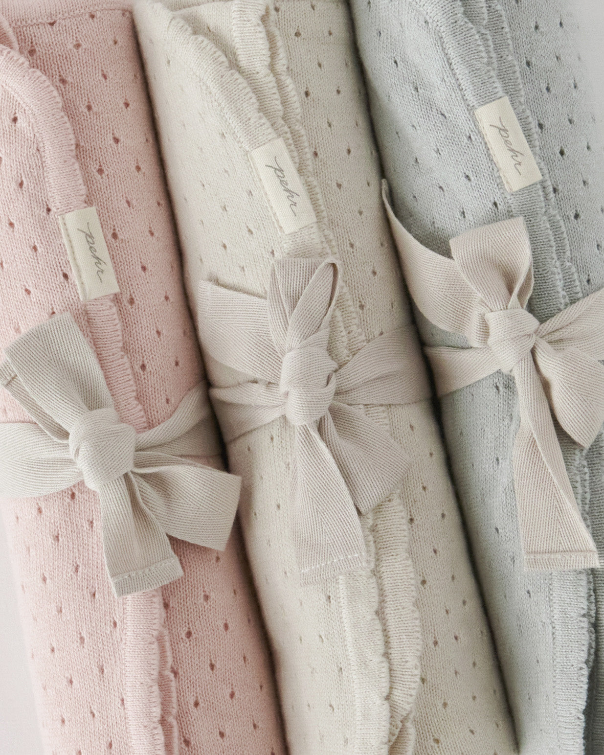 Pehr-Dotty Knit Blanket-Soft Sea-3