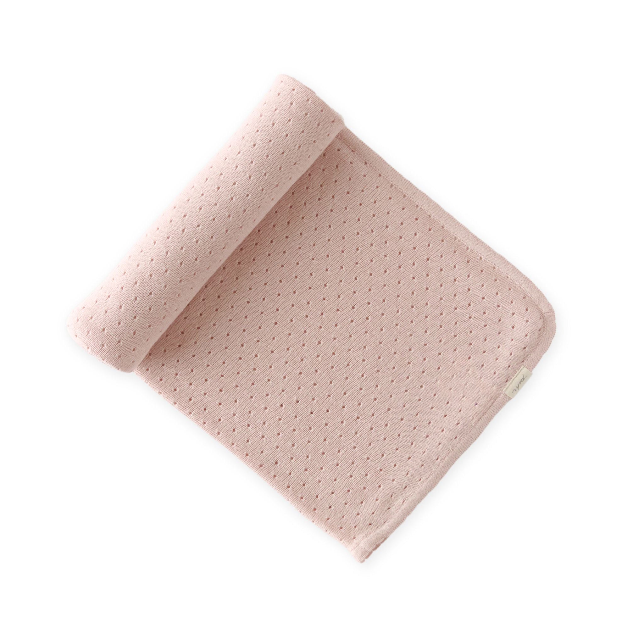 Pehr-Dotty Knit Blanket-Soft Peony-1