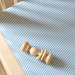 Pehr-Seersucker Crib Sheet-Marine Blue-4
