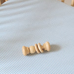 Pehr-Seersucker Crib Sheet-Marine Blue-5