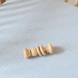 Pehr-Seersucker Crib Sheet-Marine Blue-5
