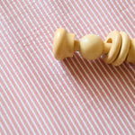 Pehr-Seersucker Crib Sheet-Anchor Red-2