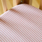 Pehr-Seersucker Crib Sheet-Anchor Red-5