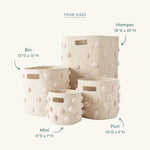 Pehr-Pom Pom Basket - Hamper-Blush-4