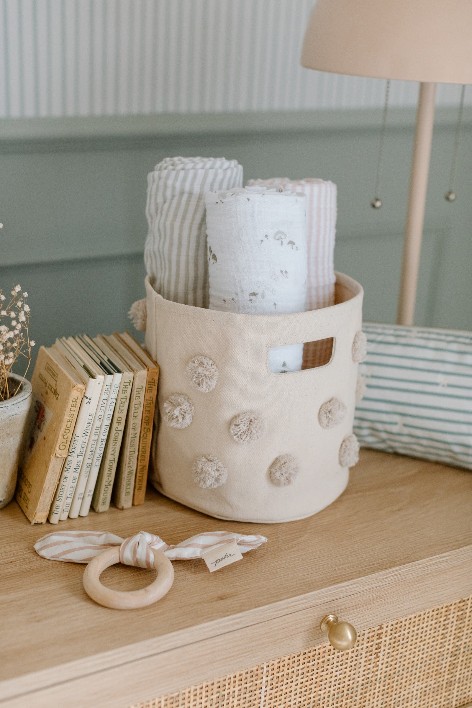 Pehr-Pom Pom Basket-Mini-Grey-4