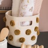 Pehr- Pom Pom Basket Mini-Dijon-2