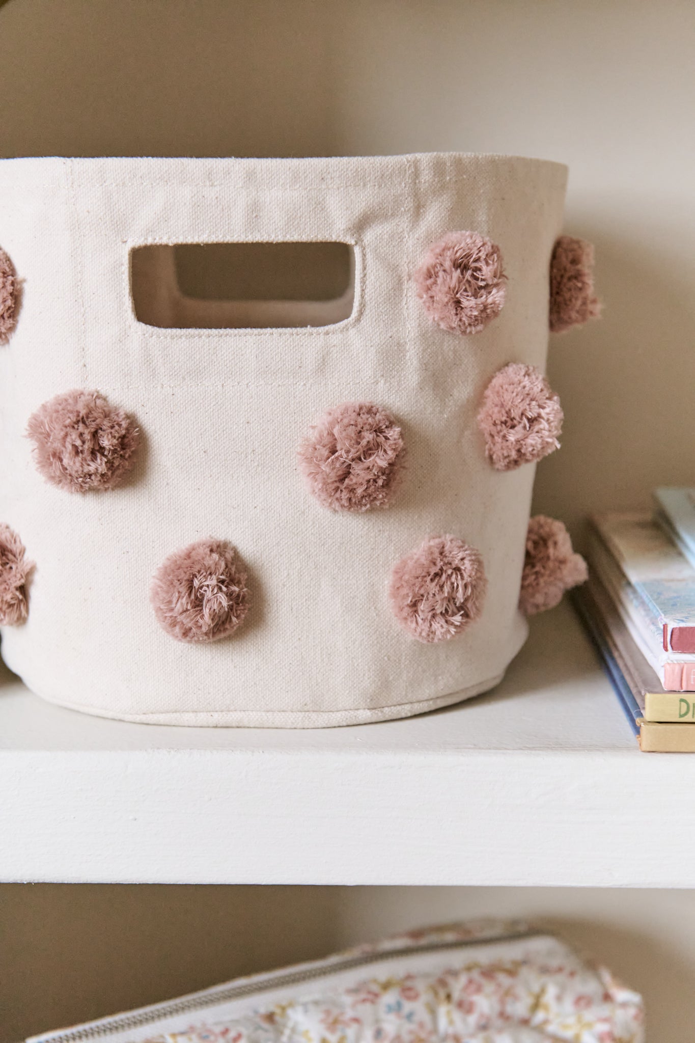 Pom Pom Basket - Mini - Rose Pink