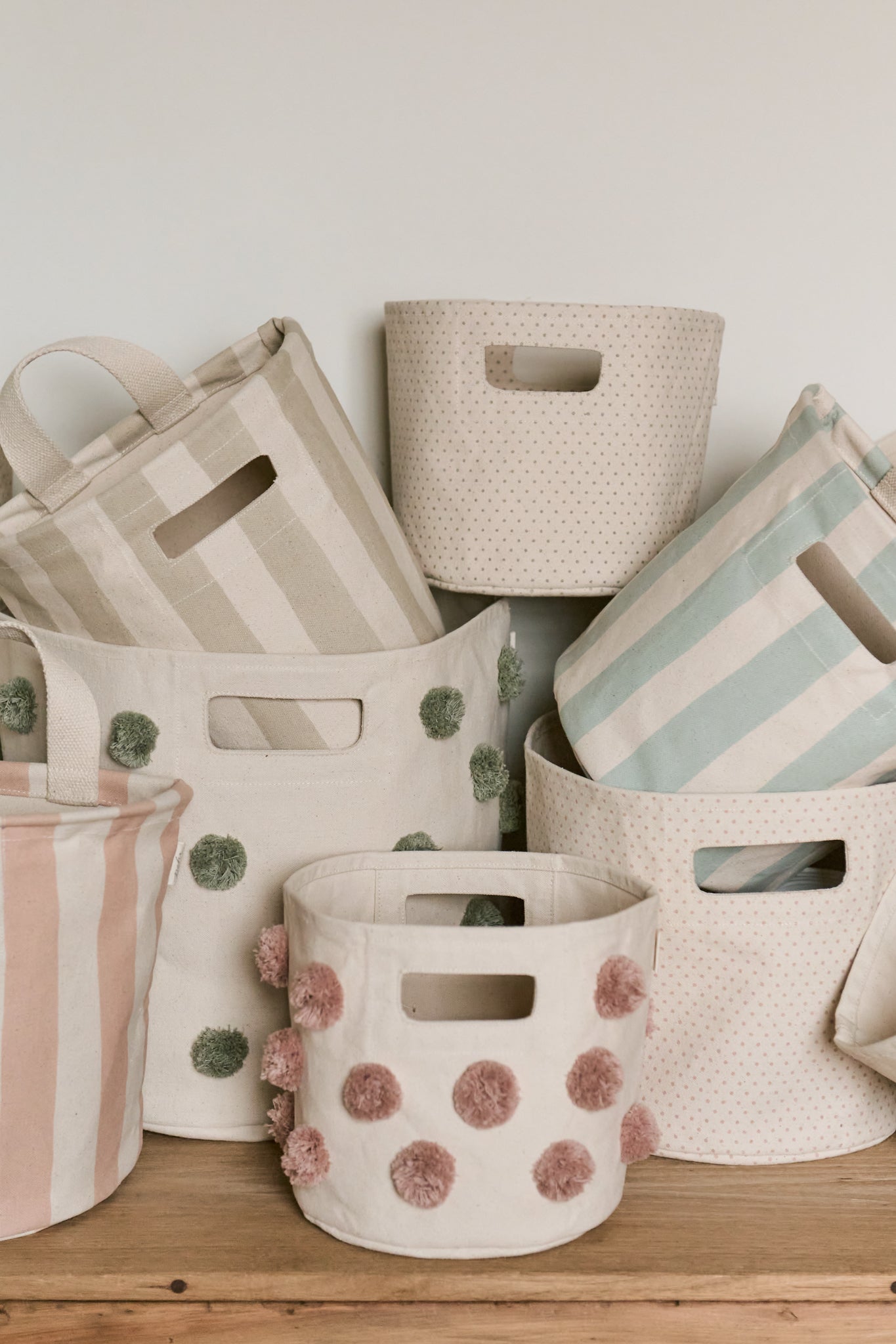 Pom Pom Basket - Mini - Rose Pink