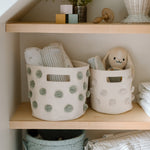 Pom Pom Basket Pint - Sage