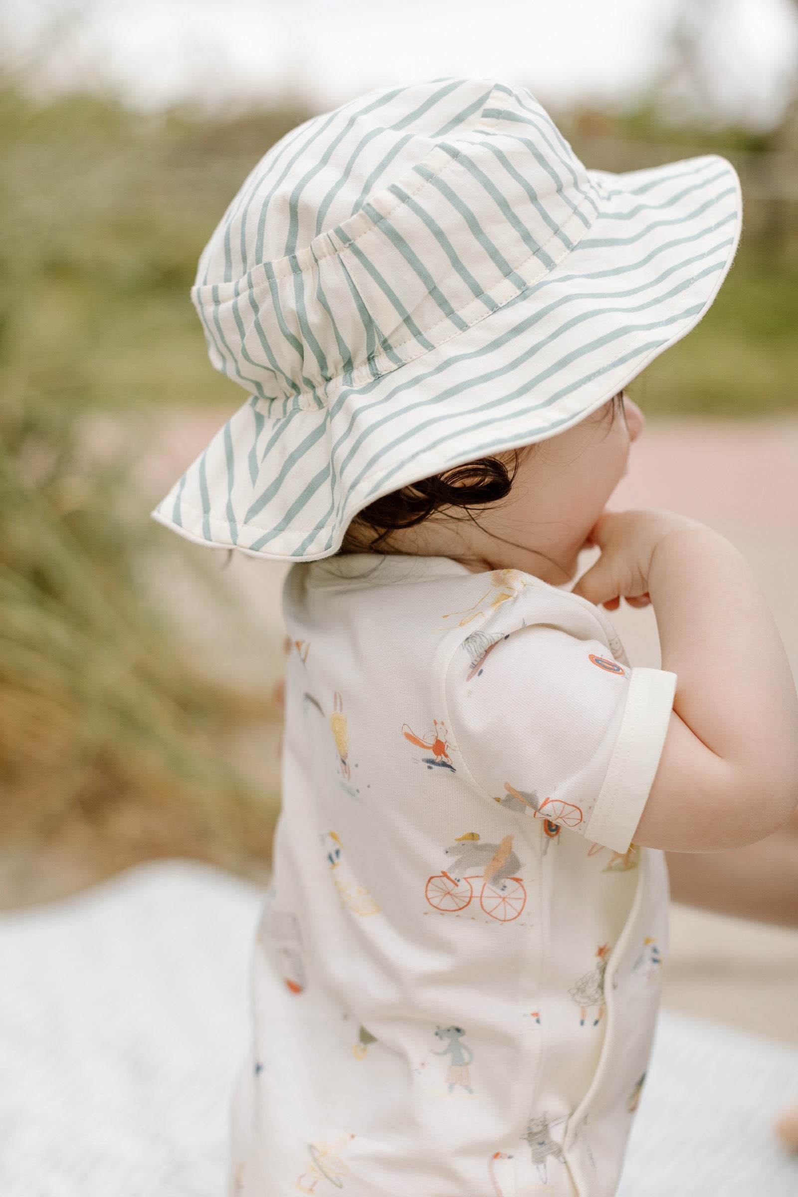Pehr-Bucket Hat-Stripes Away Sea-Baby-2
