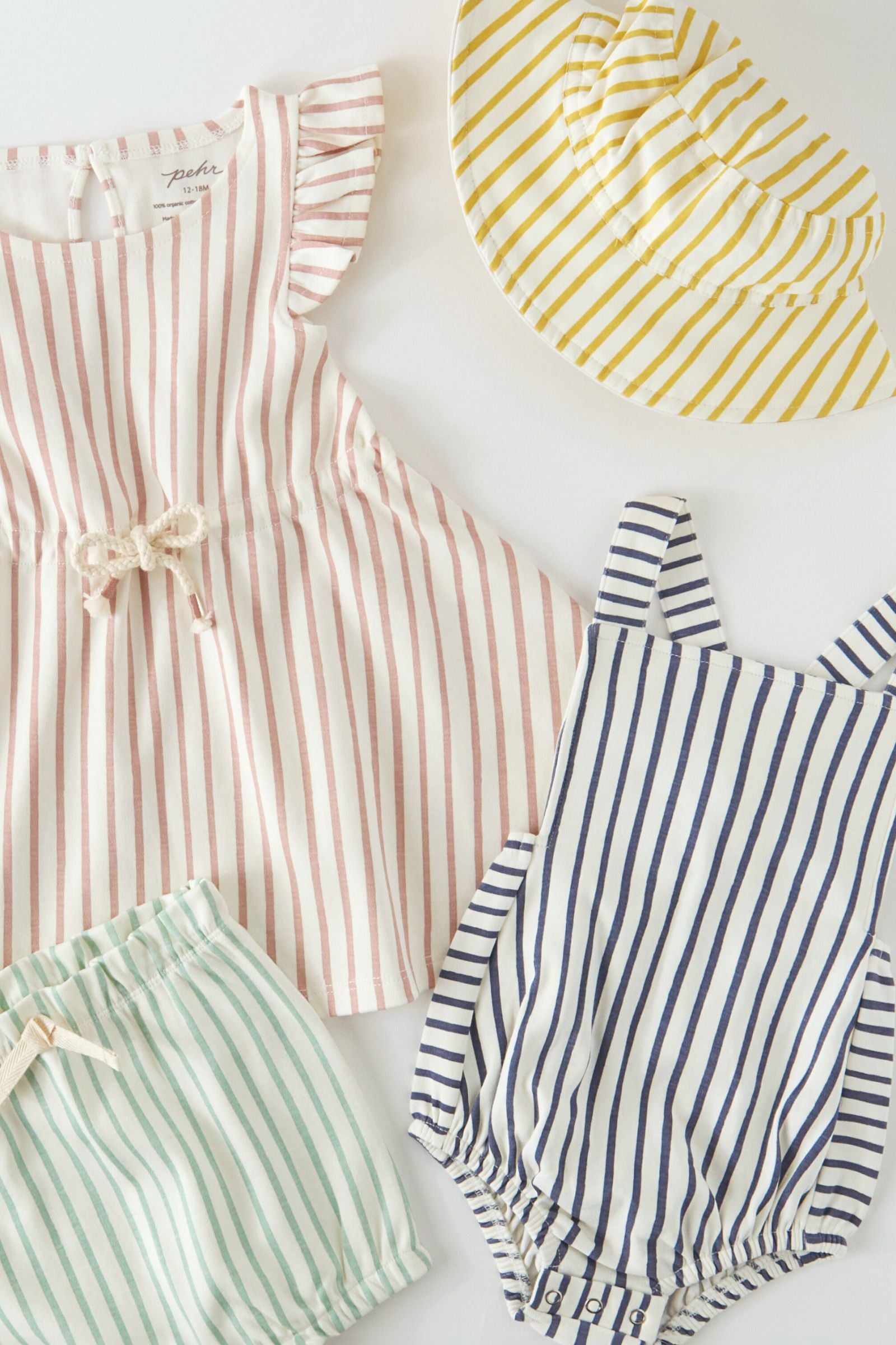 Pehr-Bucket Hat-Stripes Away Marigold-Baby-5
