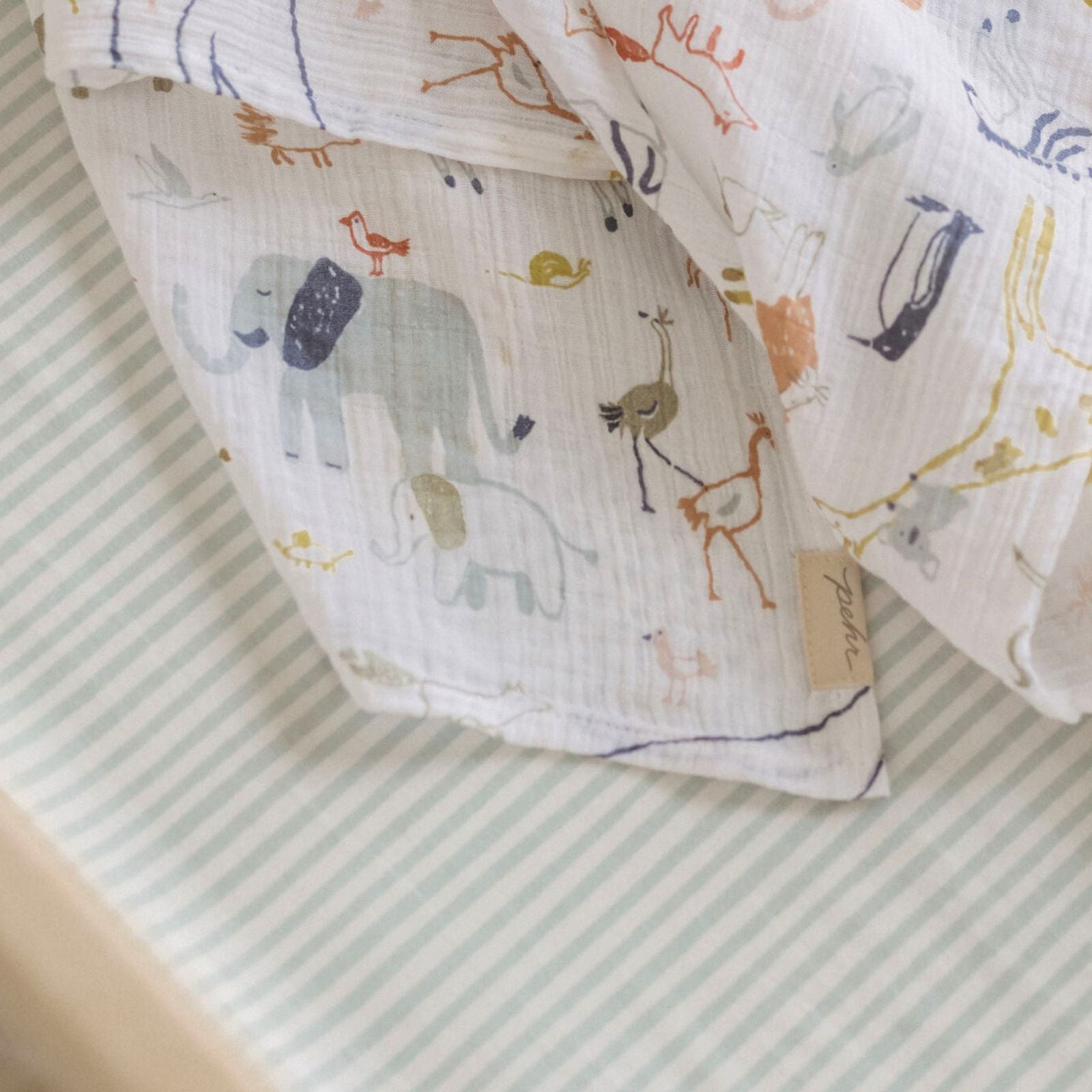Pehr-Striped Crib Sheet-Stripes Away Sea-2